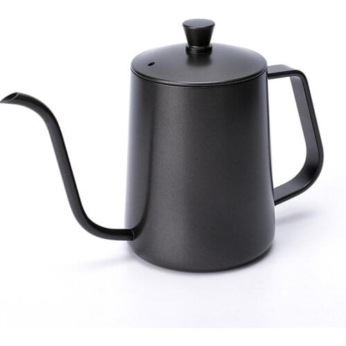 350ml 600ml Coffee Tea Pot Goose neck tea pot Hand coffee maker Drip Kettle Non-stick Coating Food Grade Stainless Steel hot