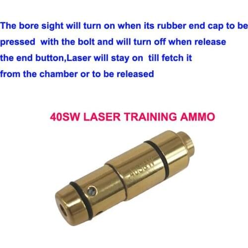40SW laser ammo laser bullet laser trainer pistol laser cartridge for dry fire training