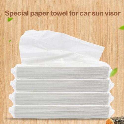 5 Pack Car sun visor Toilet Towels Tissues Napkin Thicken Paper 50Pcs/Pack