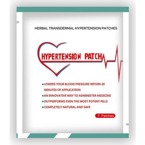 1box=2bags(14pcs)Hypertension Patch Control Reduce High Blood Pressure Patch Clean Blood Vessel Plaster Health Care