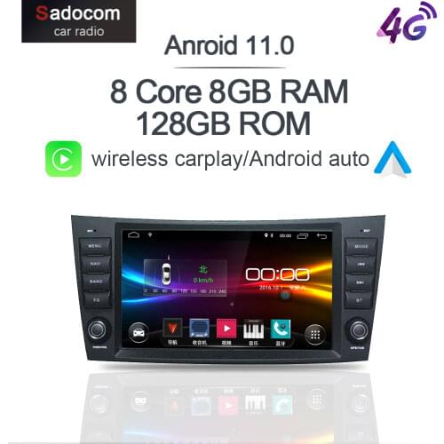 8" DSP Android 10.0 8 Core 4GB RAM 64GB 4G LTE Car DVD Player GPS Map RDS Radio car radio For Benz W211 W463 W219 W209 2004-2011