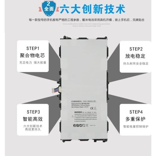 ISUN Battery for Samsung Galaxy Note 10.1 2014 Edition P601 P600 T8220U T8220E 8220mAh Battery with repair tools