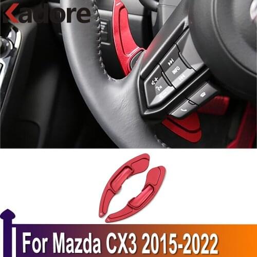 For Mazda CX3 CX-3 2015 2016 2017 2018 2019 2020 Aluminum Steering Wheel Paddle Shift Gear Extension Shifter Car Accessories