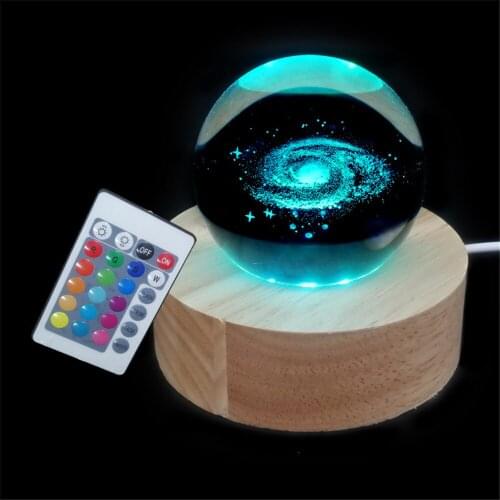 Beech Lighting Base LED Luminous Crystal Ball Base With Crystal Ball Flood Light Led Lamp Neon Room Decor Light Bulbs for Home