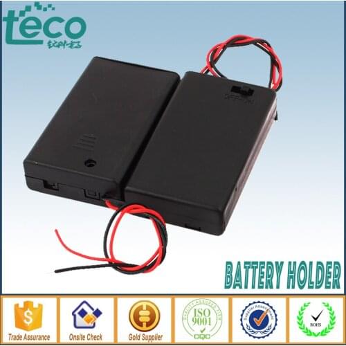 1pcs 3XAAA Battery Holder With Cover/Switch/ Wire Leads TBH-3A-3B-W