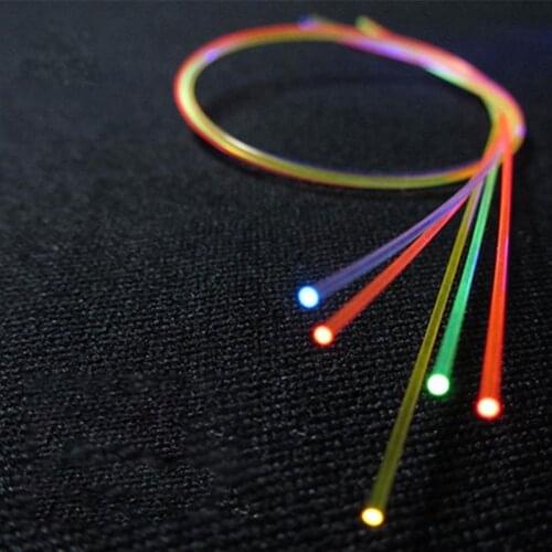 1 meter 0.5/0.75/1.0/1.5/2.0/3.0mm Fluorescence Optic Fiber Lights Plastic Led Cable Flex Nano Optical Fibre for Gun Bow Sight