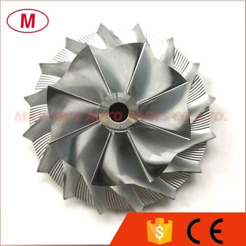 HX40 3599594 53.88/83.03mm 8+8 blades Perfromance Turbo Billet compressor wheel/Aluminum 2618/Milling wheel for 3593918/3599725
