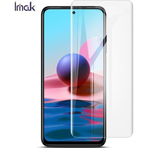 IMAK 2pcs/Package Transparent HD Smooth Hydrogel Film for Redmi Note 10s Note 10 Pro 10Pro Max Screen Protector Front Cover Film