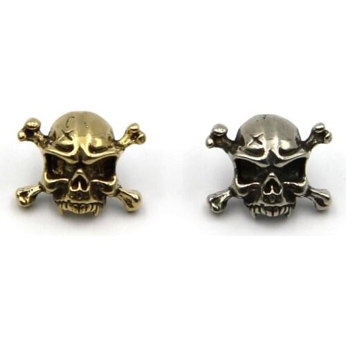 Bone Skull Prong Concho Studs For Leather