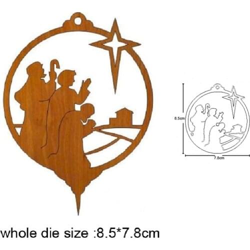Nativity Scene Ornament Metal Cutting Dies 2020 New Stencils dies DIY Scrapbooking dies Embossing Album Cards Making Craft dies