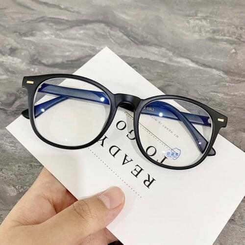 New 2021 TR90 Unisex Anti Blue Rays Computer Glasses Women Vintage Round Frame Gaming Glasses Men Fashion Light Blocking Eyewear