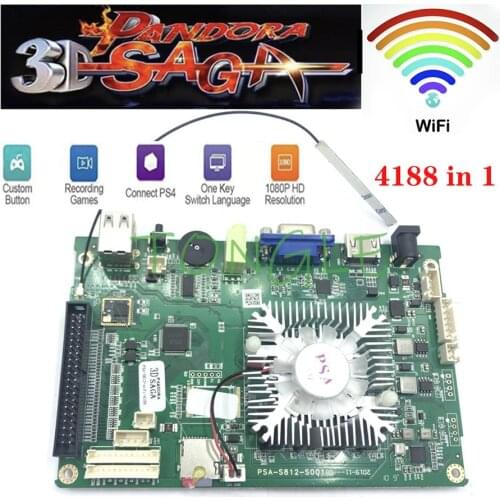 2020 Newest 3D Pandora Saga 4188 in 1 Arcade Box Motherboard Support Usb For TV PC PS3 Arcade Console Pandora Box