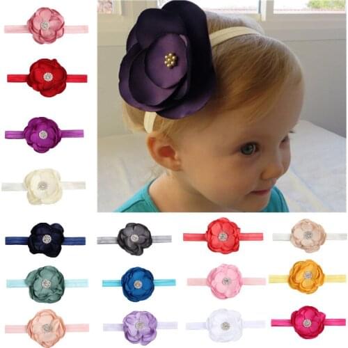 16 Pcs/Lot Wholesale European And American Baby Girls Hair Band Retro Petal Flower Elastic Headband Accessories For Toddler