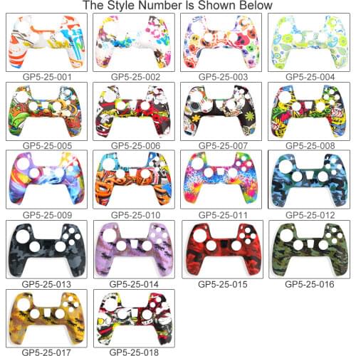 PS4 Camouflage Silicone Controller Skin Cover Case Non-slip Design Hand Holder Grip Shell For PlayStation 4 /Slim/ Pro Gamepad