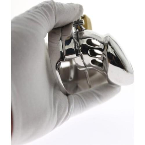 2-in-1 Ball Stretcher Classic Cock Cage Metal Stop Masturbation Chastity Belt Device Adult Penis Ring Locker Sex Toys for Men