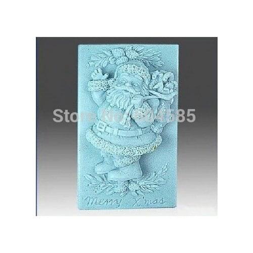 Christmas Santa Clause Craft Art Silicone Soap mold Craft Molds DIY Handmade soap molds