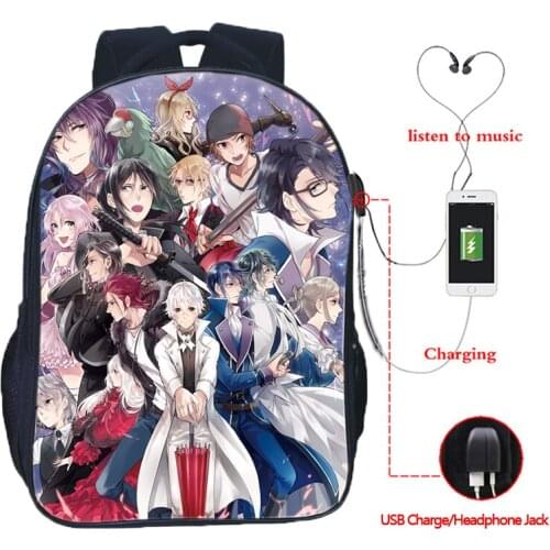 Mochila K Project 3d Printed Backpack Boys Girls Anime Schoolbag USB Cable Travel Rucksack Large Bookbag Men Women Laptop Bags