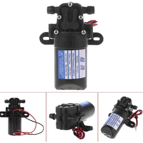 DC 12V 3.5L/Min 0.48MPa 70 PSI Diaphragm High Pressure Self Priming Water Pump Mini Diaphrag Pumps T12 Drop ship