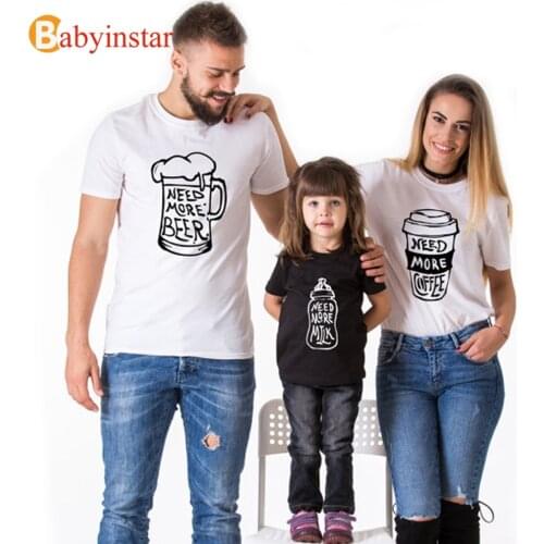 Matching Looks Mommy Daddy and Me clothe Family Matching Outfit Baby Cotton tshirt sets Family Look Family fitted family suit