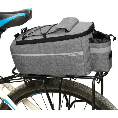 Bicycle Bag Insulated Trunk Cooler Bag Cycling Bicycle Rear Rack Storage Luggage Bag Reflective MTB Bike Pannier Shoulder Bag