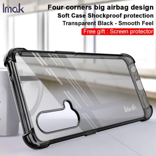 IMAK 360 Protection Airbag Bumper Case for Oneplus Nord CE 5G 2021 Crystal Cover Rubber Back Panel One Plus CE Case Shockproof
