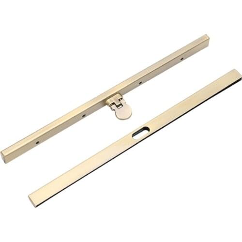 1pc Purse Wallet Frame Bar Edge Strip Clasp 19cm Metal Openable Edge Replacement