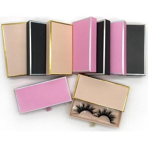 10/30/50 Pcs Wholesale Magnetic Glitter Eyelash Box 25mm 27mm Mink Lashes Rectangle Empty Lash Packaging Case Custom Logo