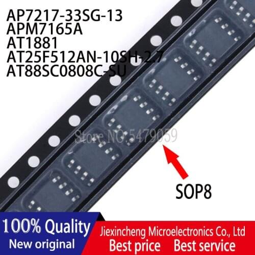 10PCS AP7217-33SG-13 7217-33 APM7165A AT1881 AT25F512AN-10SH-2.7 25F512AN AT88SC0808C-SU AT88SC0808 SOP8 New original