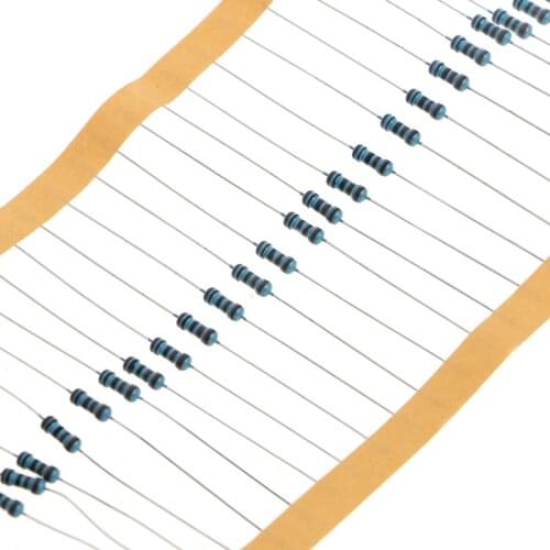 100 Pcs 1k ohm 1/4W Metal Film Resistor 1kohm 0.25W 1% For Arduino New