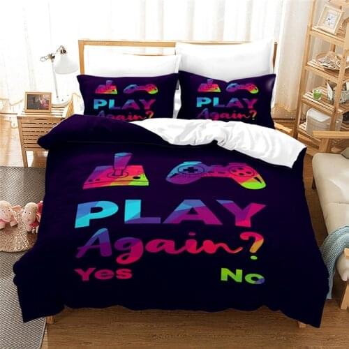 2021 Popular Games Gamepad Bedding Set Bed Linen Duvet Cover Set Pillowcase Twin Full Queen King Comforter Cover Sets 2/3pcs