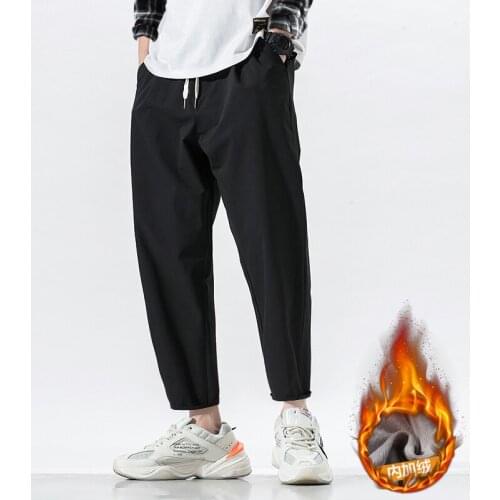 2020 Summer Mens Pure Color Haren Pants Cotton Casual Pants Loose Trousers Active Elastic Green/grey/black Joggers Sweatpants