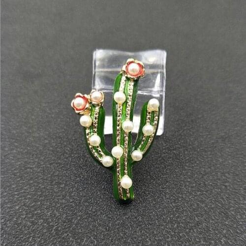 50pcs Cactus Pearl Crystal Rhinestone Appliques Flatback Jewelry strass Brooch Buckle Bag Shoes Necklace Hairpin Hair Clip Decor