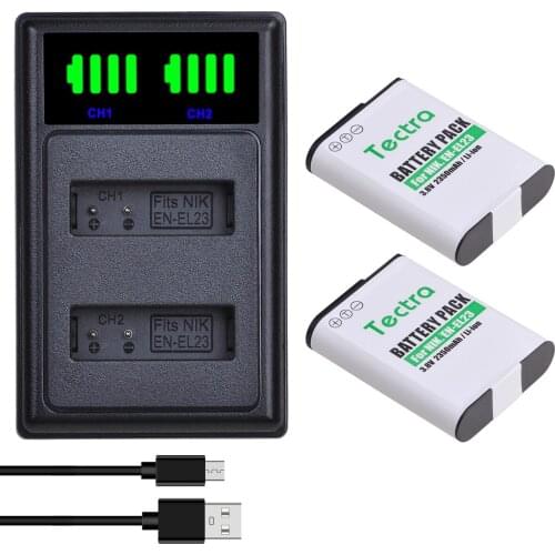 2350mAh EN-EL23 ENEL23 EN EL23 Replacement Li-ion Battery For Nikon COOLPIX B700 P900s P900 P610s P610 P600 S810c Camera