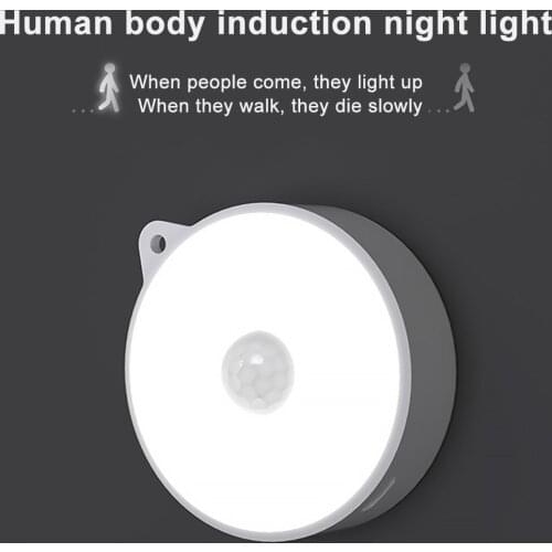 Automatic Induction Night Light Human Body infrared sensing LED Lamp Bedside Hallway Wall Closet Automatic Induction LED Light