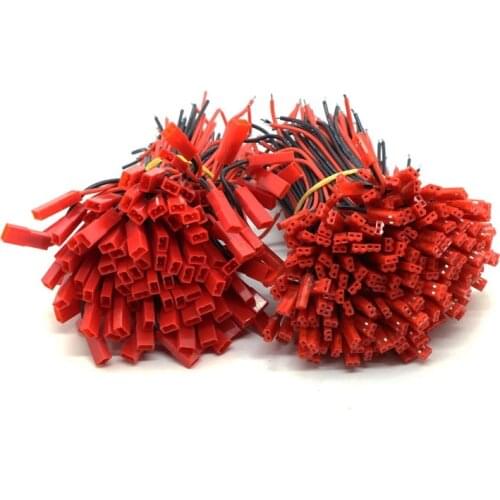Free Shipping 5pairs 10 Pairs 100mm 2 Pin JST Plug Connector Male Female Plug Connector Cable Wire for RC Toys Battery LED Lamp