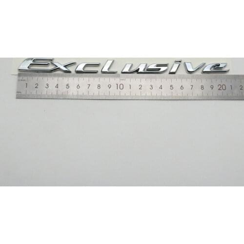 For VW Exclusive Emblem Car Rear Trunk Tailgate Logo Letters Sticker Badge Nameplate Symbol Decal