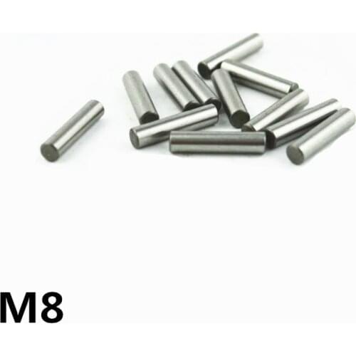50pcs 8 mm Bearing Steel Cylindrical Pin Locating Pin Needle roller Thimble Length 8 10 12 15 18 20 25 30 40 50mm