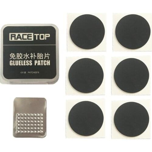 6pcs Motorcycle Repair Patch Tool Rubber Tire Tyre Tube Glueless Patch Kit Fit For Electric Scooter MTB Motorcycles Bicycle Bike