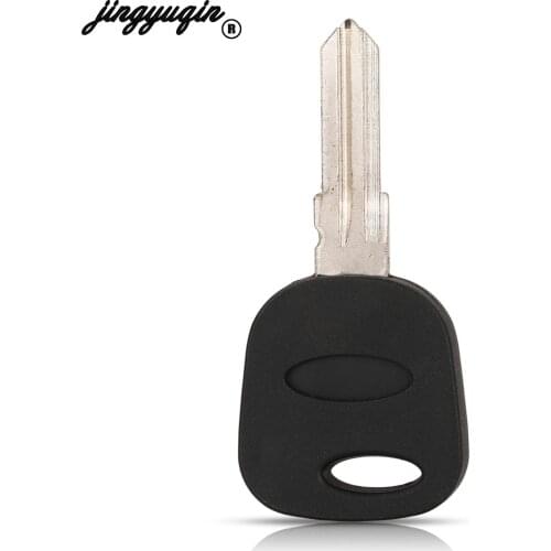 Jingyuqin 10p for Ford Escape Kuga Maverick Focus Mondeo F150 Mustang Key Case Fob with Chip Hole Transponder Car Key Shell