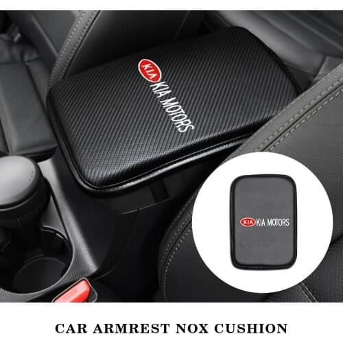 Leather Car Armrest Mat Universal Interior Storage Box Mats Dust-proof Waterproof Protector For KIA Cerato Sportage R K2 K3 K5