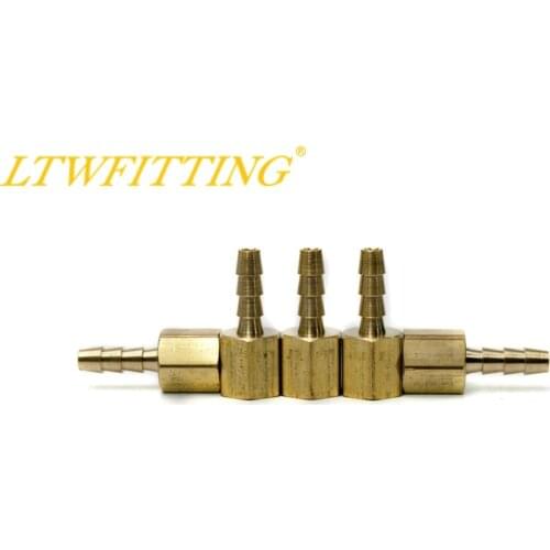 LTWFITTING Brass Fitting Coupler 3/16" Hose Barb x 1/8" Female NPT Fuel Gas