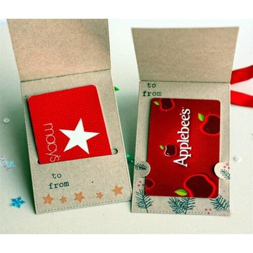 Gift Card Slot Metal Metal Cutting Dies Scrapbook Paper Craft Knife Mould Stencils 2021 New Making Die Cuts