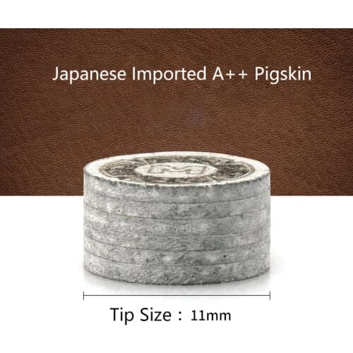 Talisman ThaiEng 11mm/14mm Pool Cue Tips Professional A++ Geninue Skin Snooker Cue Tips Durable Billiard Accessories