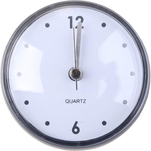 Bathroom Waterproof Wall Hanging Suction Cup Clock Simple Design Wall Watch for Home Bedroom Living Room Decorations Timin QX2E