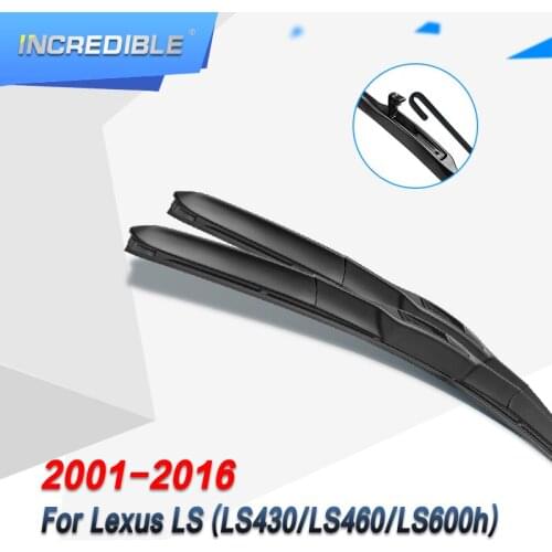 INCREDIBLE Hybrid Wiper Blades for Lexus LS Series LS430 / LS460 / LS600h Fit Hook Arms