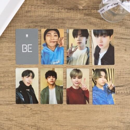 2021 NEW KPOP Bangtan Boys Lomo Card Poster New Album BE M2U PVC Cards PhotoCard JK V SUGA Hd Photo for Fans Gifts