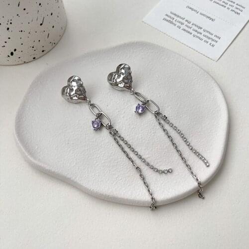 New Arrival Fashion Drop Earrings Metal Trendy Geometric Women Dangle Earrings Long Pendant Tassle Jewelry