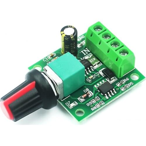 New DC 1.8V 3V 5V 6V 12V 2A PWM Motor Speed Controller Low Voltage Motor Speed Controller PWM 0~100% Adjustable Drive Module