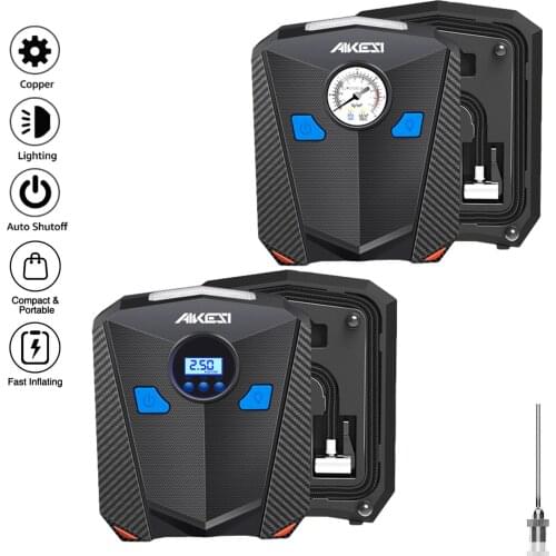 Portable Air Compressor Pump Digital Tire Inflator 12V Car Air Pump with LED Light Auto tire inflator for Car, Bicycle and Other