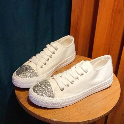 Casual Shoes Womens Vulcanize Shoes New Style Sneakers Ladies Lace-up Breathable Walking Canvas Shoes Tenis Feminino Loafers